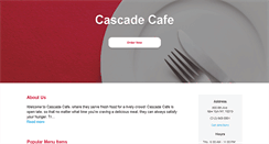 Desktop Screenshot of cascadecafe.net