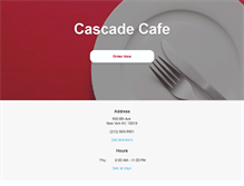 Tablet Screenshot of cascadecafe.net